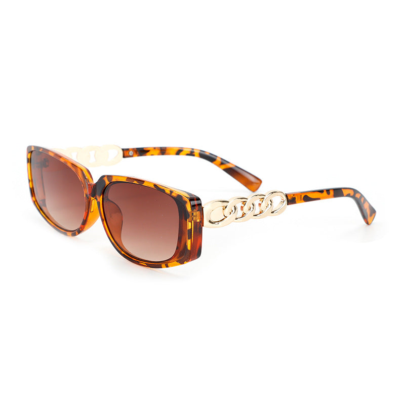 Women's square designer sunglasses with gold details Stornfield