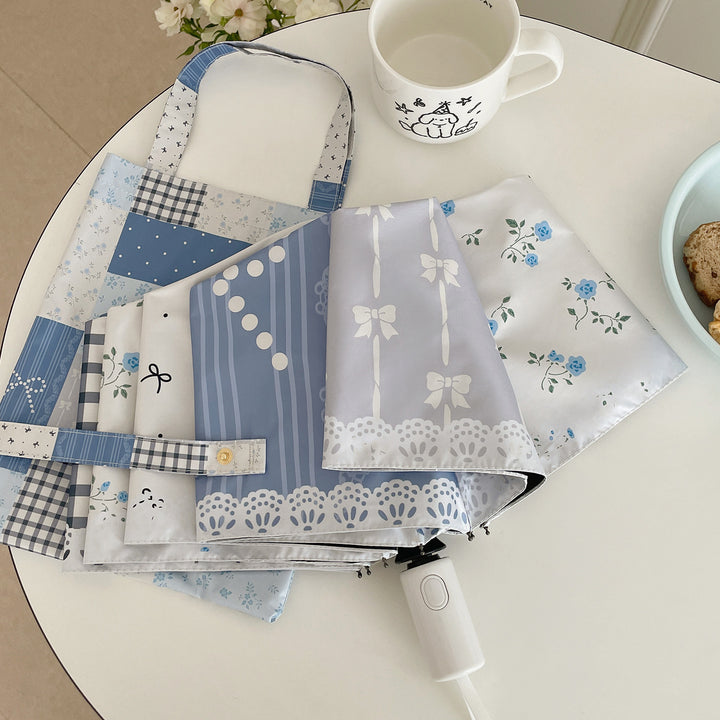 Women's umbrella in romantic patchwork design Stornfield
