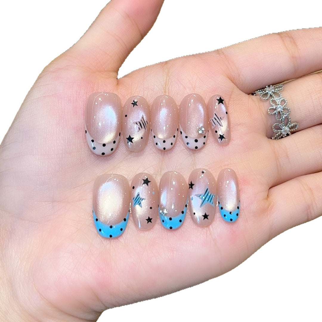 Artificial nails with Sparkling Star Theme Stornfield