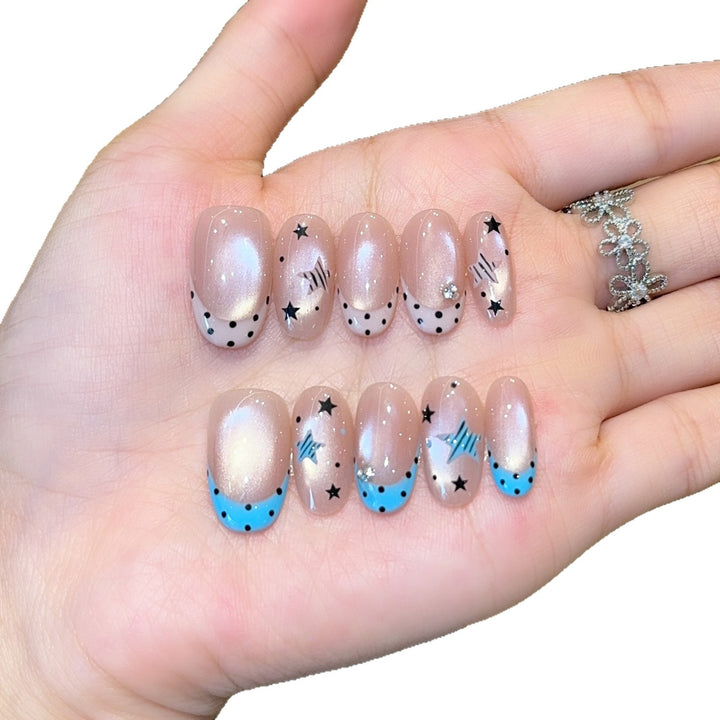 Artificial nails with Sparkling Star Theme Stornfield