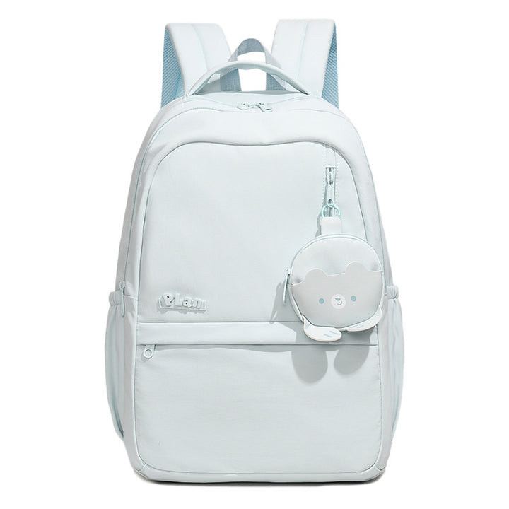 Versatile Daily Backpack with Cute Plush Keychain Stornfield