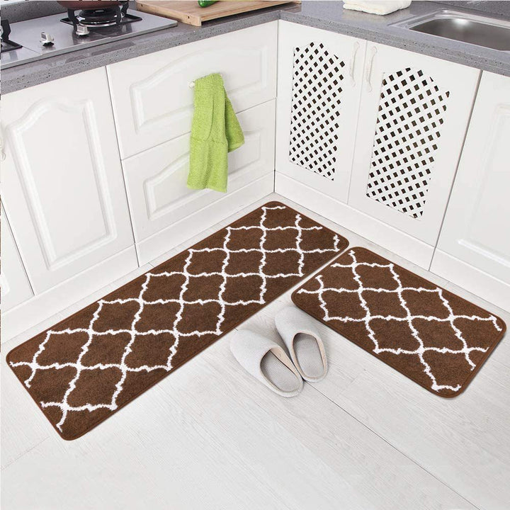 Stylish Non-Slip Kitchen Mat Set