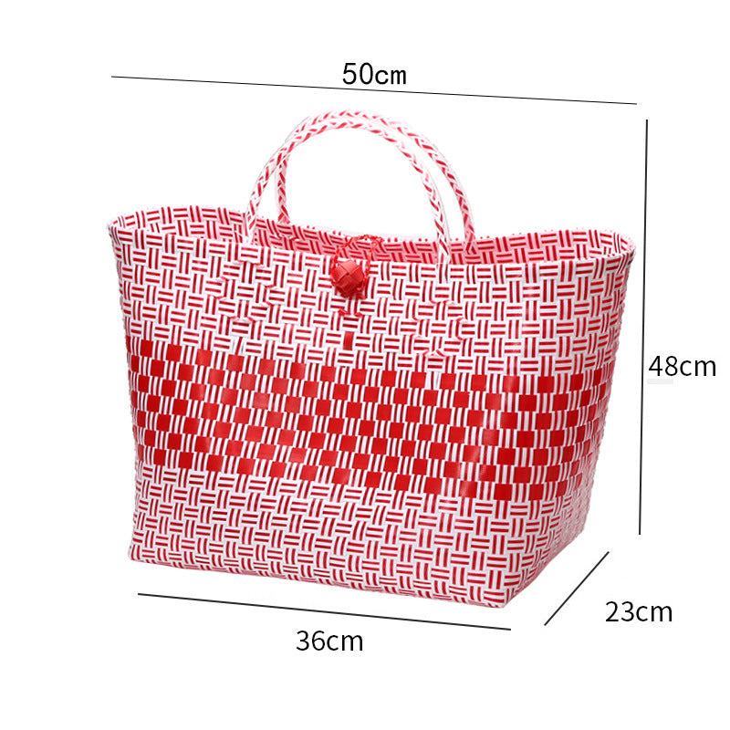 Large Capacity Woven Shopping Tote Stornfield