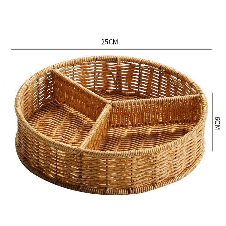 Multi-Sectional Woven Storage Basket Stornfield