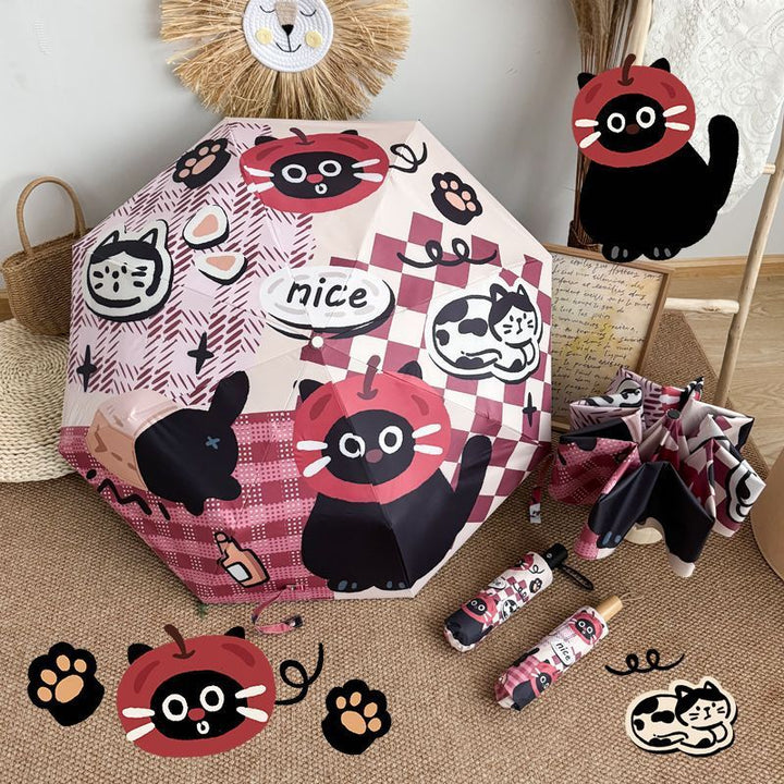 Ladies Foldable Umbrella with Cute Animal Motifs Stornfield