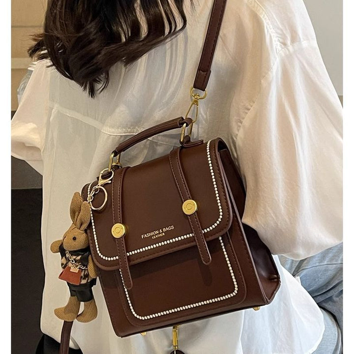 Vintage-Inspired Structured Satchel Bag Stornfield