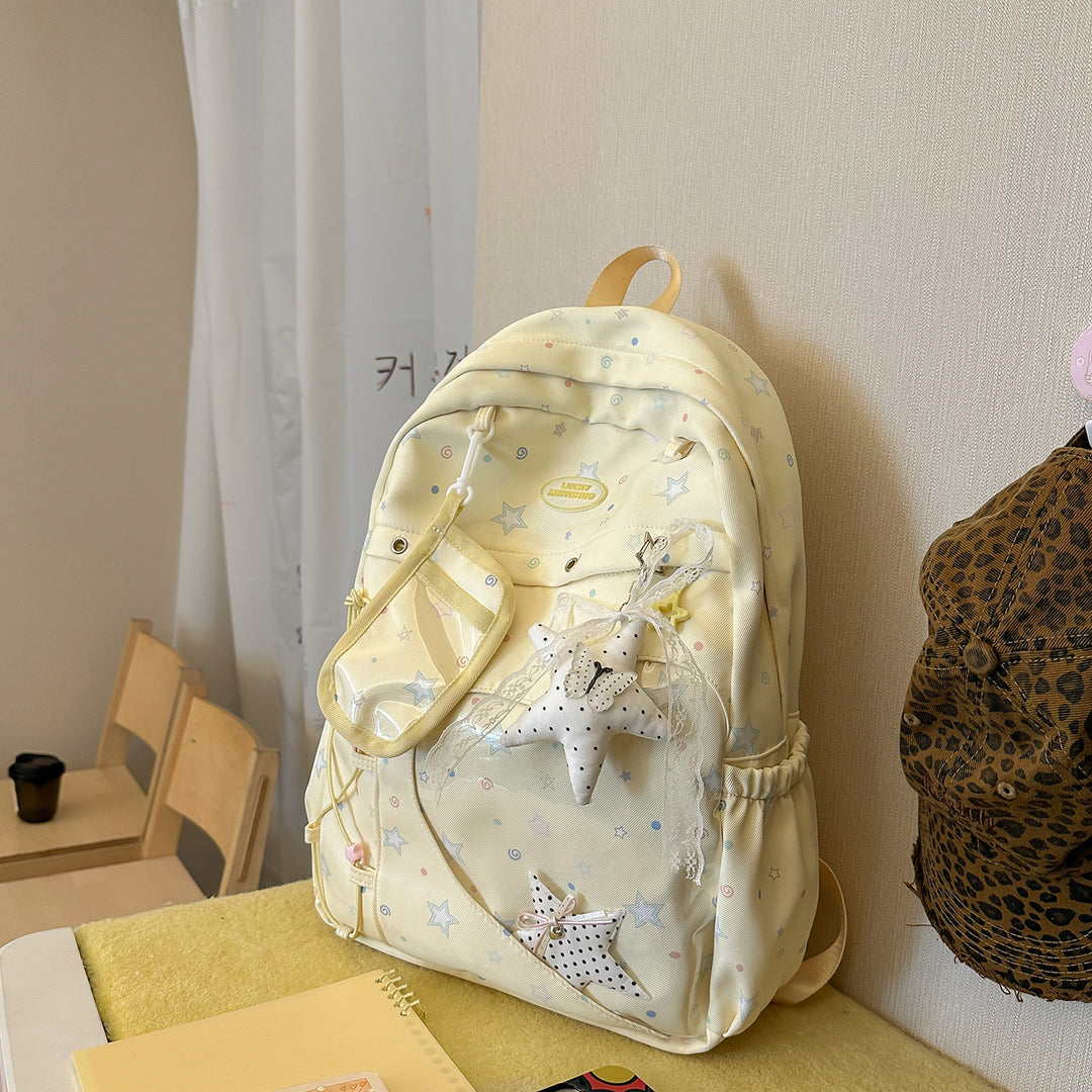 Heart-Appliqué Casual Backpack Stornfield