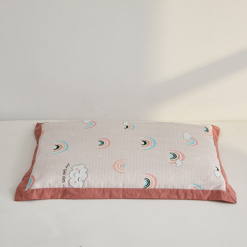 Cozy pillow with colorful rainbow motif Stornfield