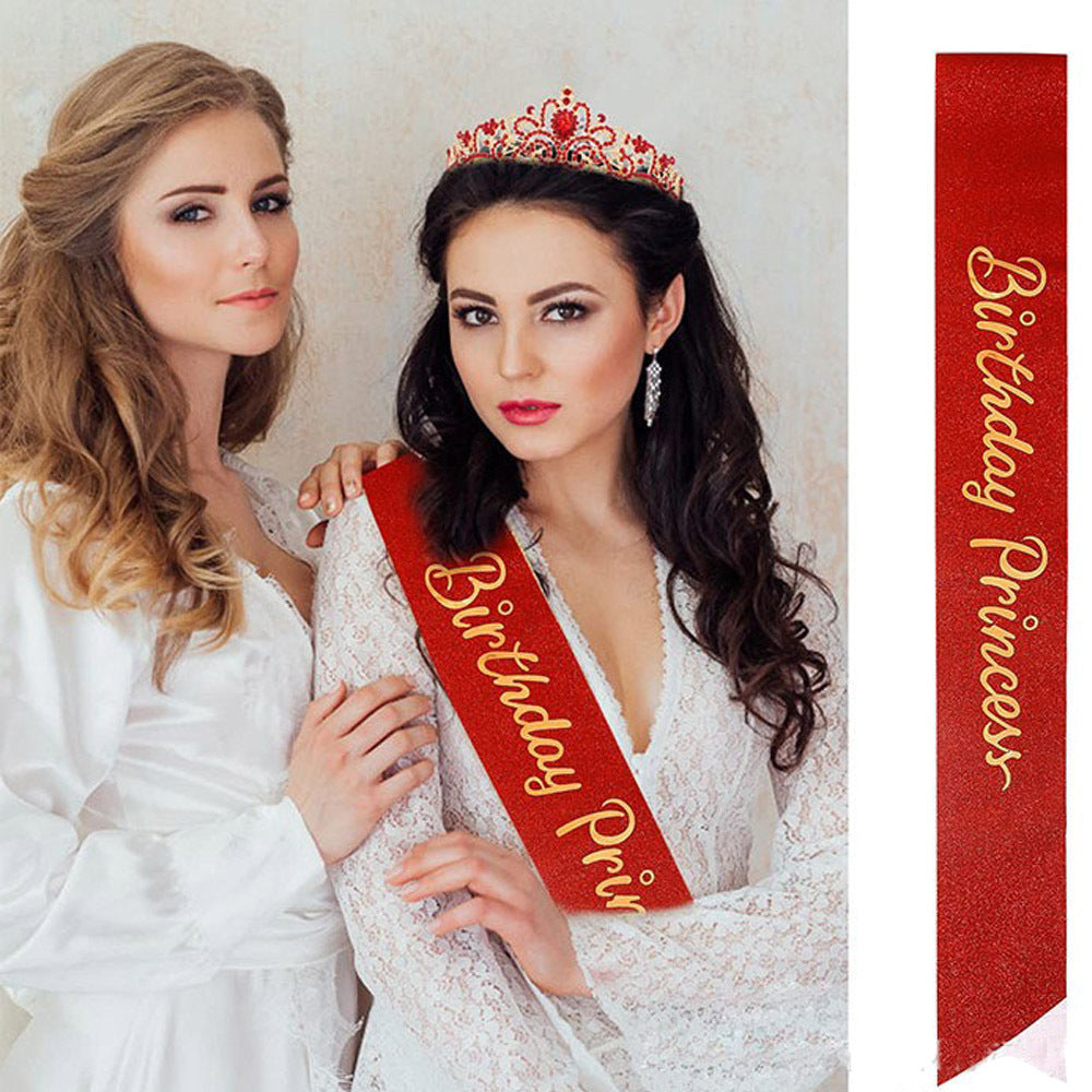 Women's Glittering Birthday Sash Stornfield