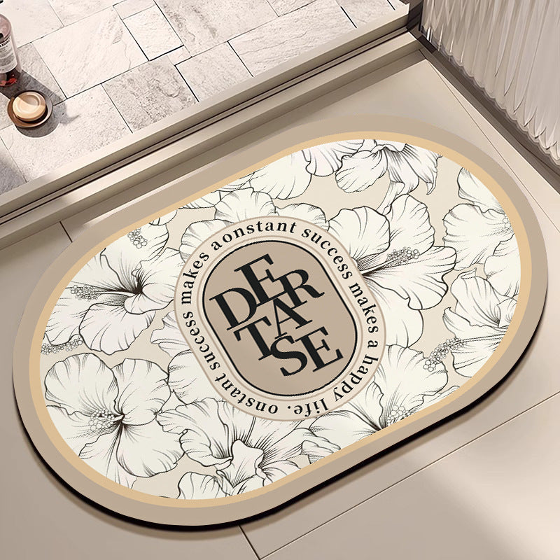 Floral Patterned Bath Mat Stornfield