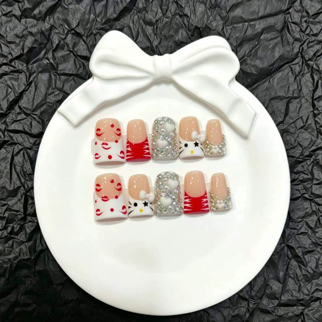 Decorative Themed Press-On Nail Art Set