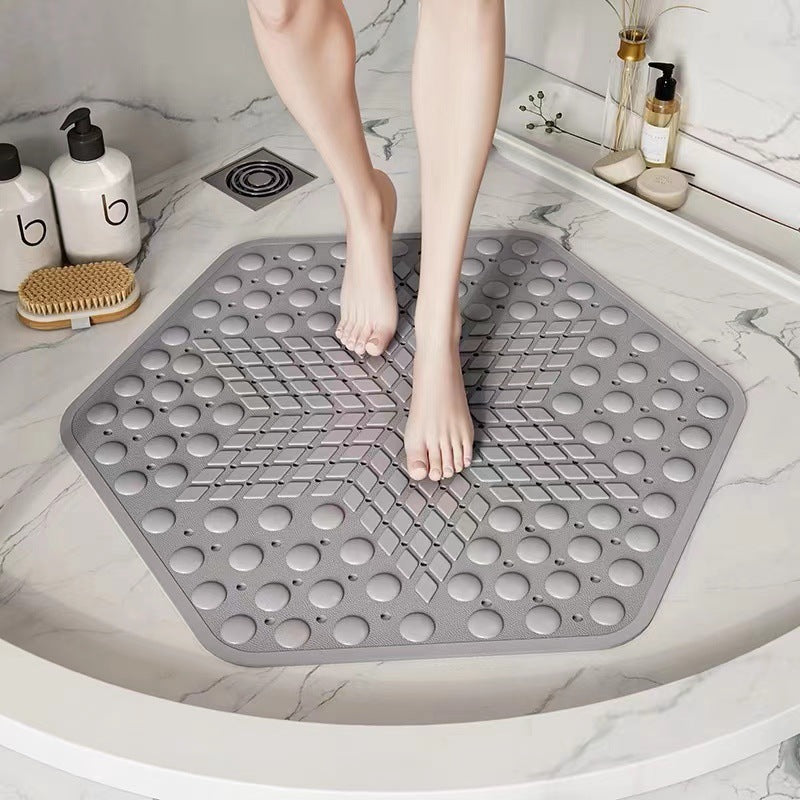 Hexagonal Anti-Slip Shower Mat Stornfield