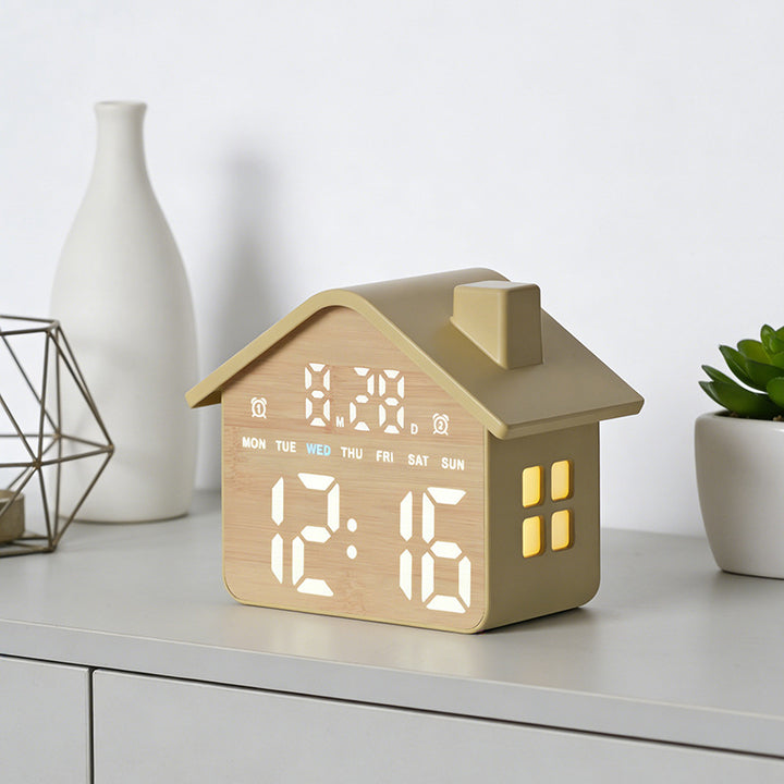 Digital Creative Clock in House Design Stornfield