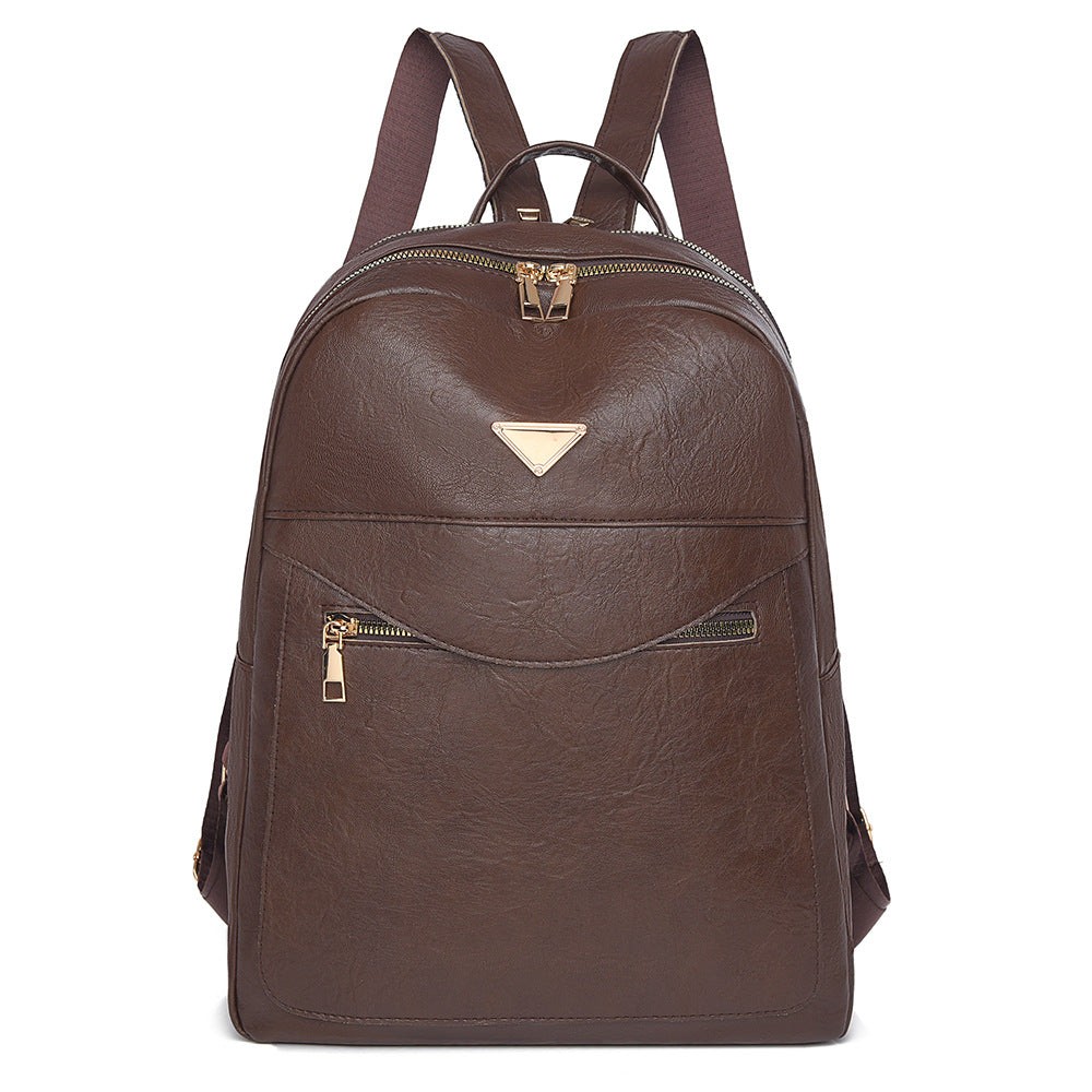Elegant Faux Leather Backpack Stornfield