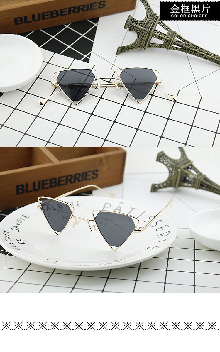 Ladies geometric sunglasses with elegant metal frame Stornfield