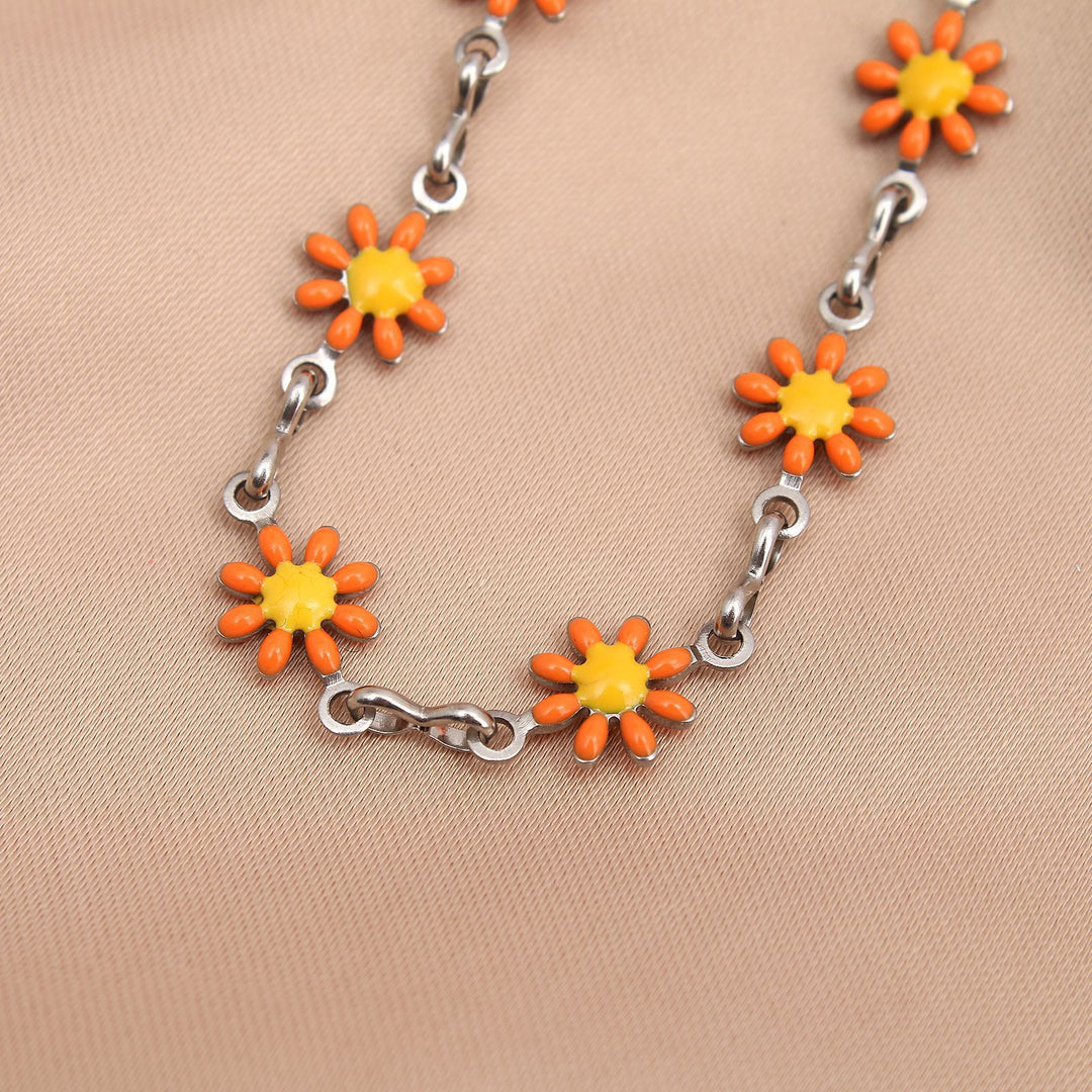Floral Charm Chain Anklet Stornfield