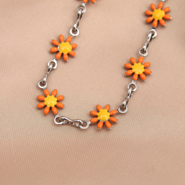 Floral Charm Chain Anklet Stornfield