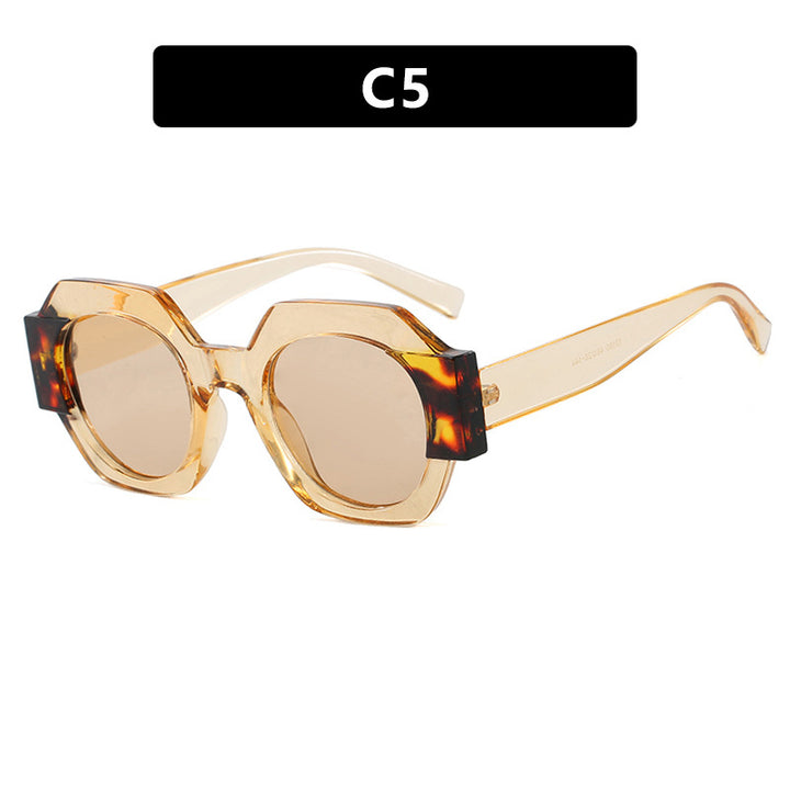 Ladies trendy sunglasses in hexagonal design Stornfield