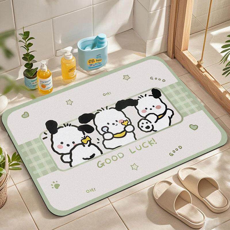 Cartoon-Themed Absorbent Bath Mat