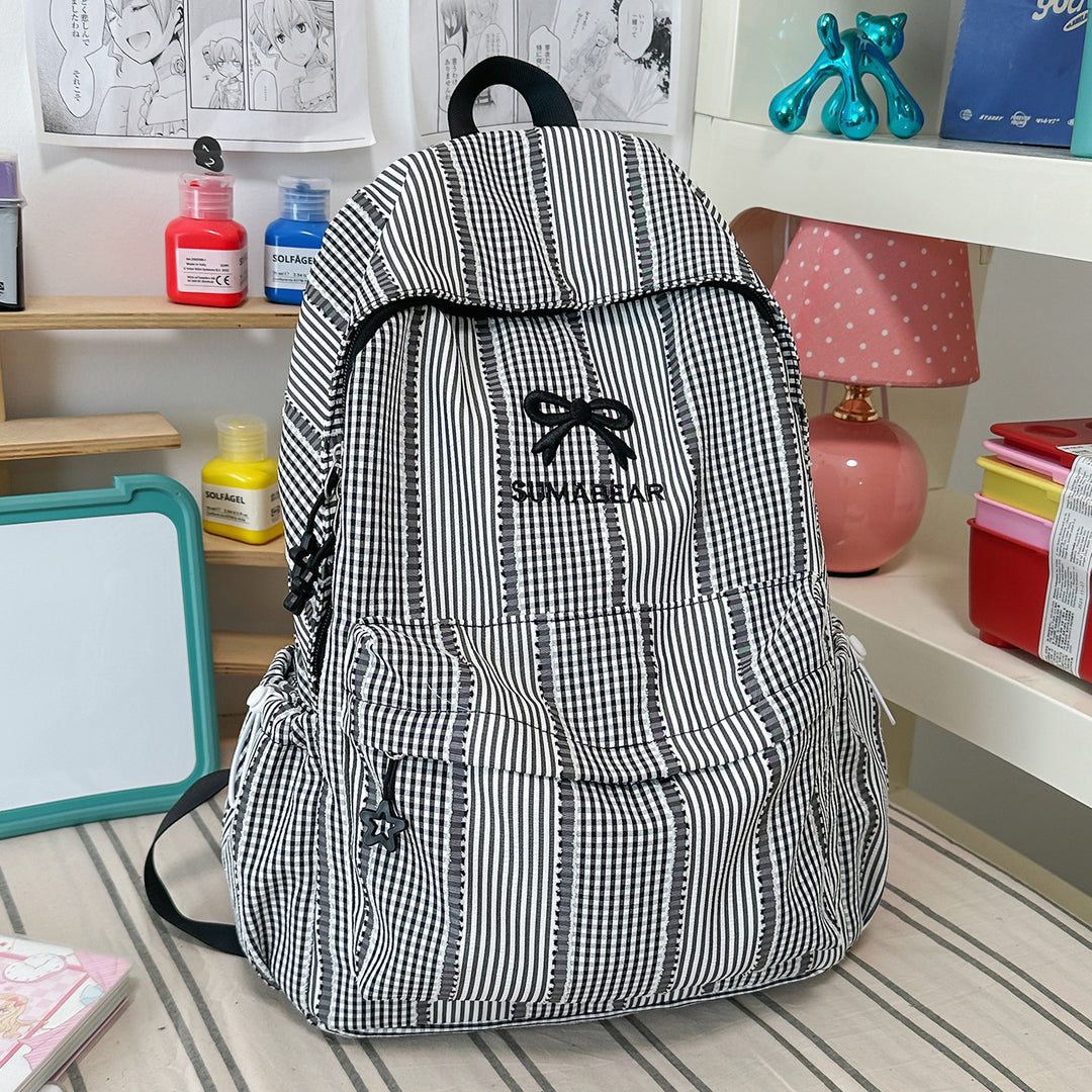 Casual Striped Backpack Stornfield
