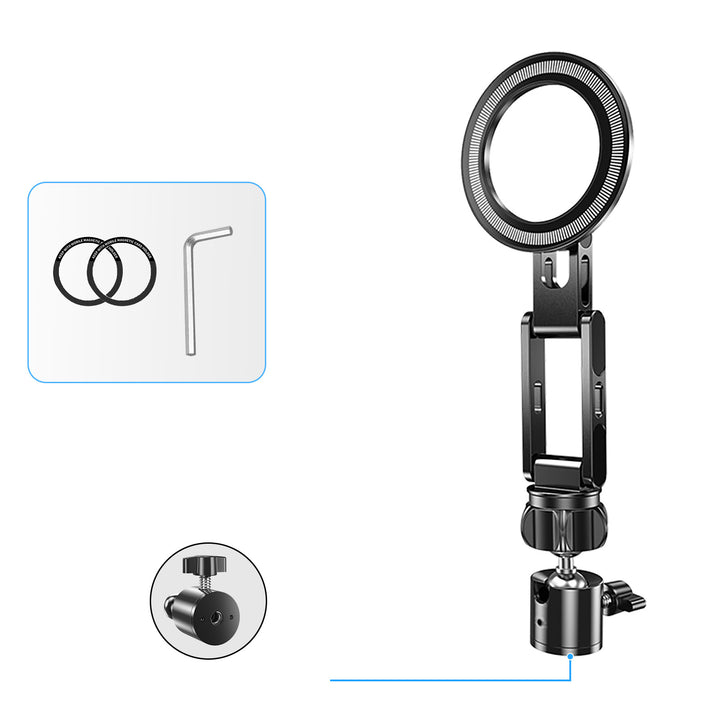 Unisex Ring Light Mount with Flexible Joint Stornfield