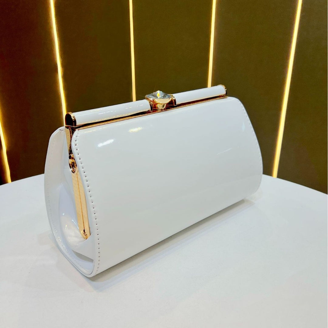 Elegant Patent Leather Evening Clutch