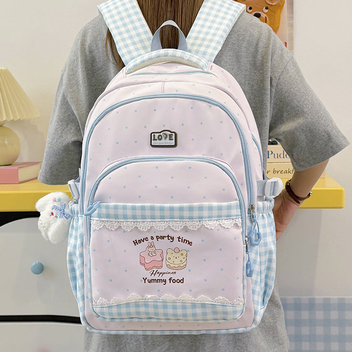 Fun-Themed Multi-Pocket Backpack Stornfield