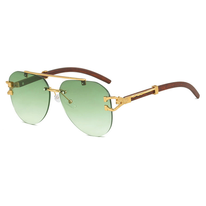 Women's sunglasses with elegant design and wooden accents Stornfield