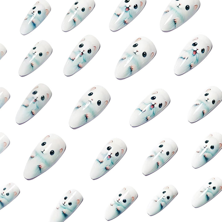 Nail art with cute animal design Stornfield