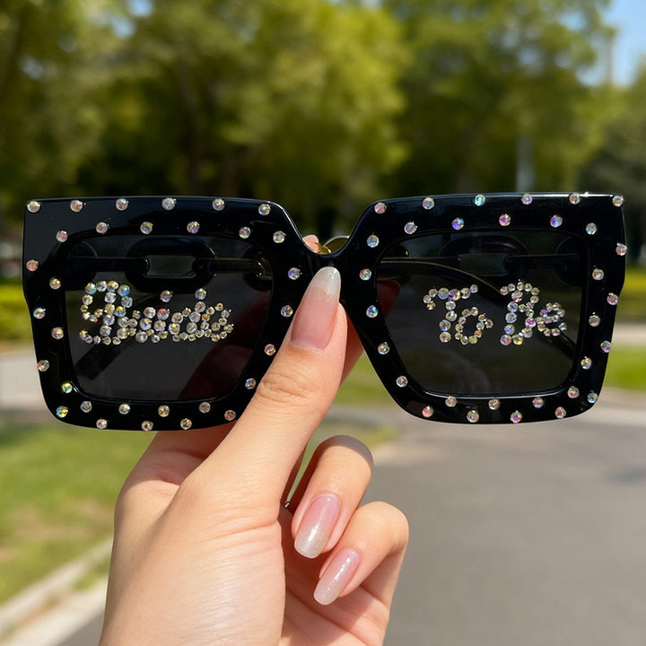 Decorative Pearl-Embellished Cat Eye Sunglasses Stornfield
