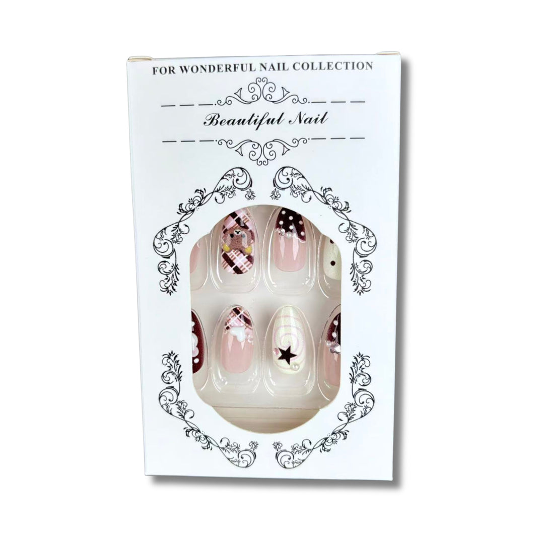 Whimsical Character-Themed Press-On Nail Set 1790745248