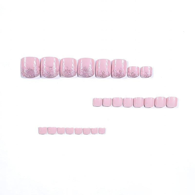 Elegant Glitter Ombre Toe Nail Art Stornfield