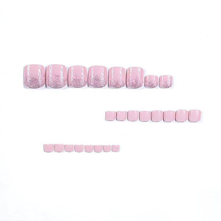 Elegant Glitter Ombre Toe Nail Art Stornfield