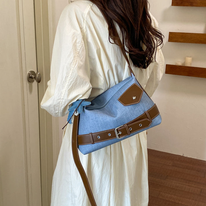 Casual Denim Shoulder Bag