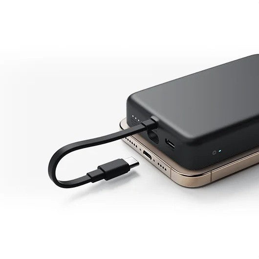 Magnetic wireless power bank with Magnetic alignment and USB-C pass-through Stornfield