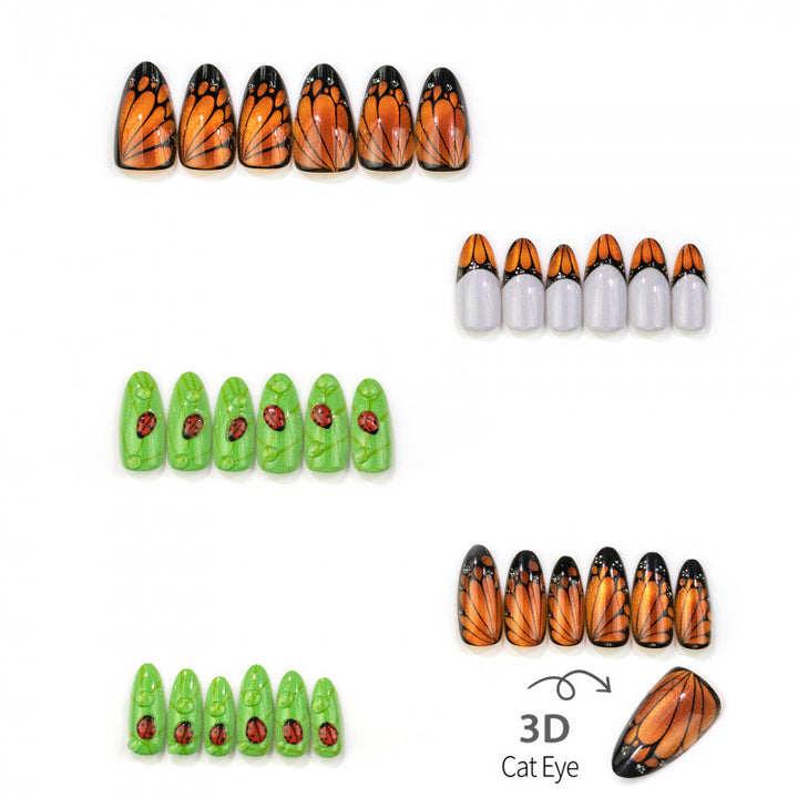 Manual Artistic Press-On Nail Set
