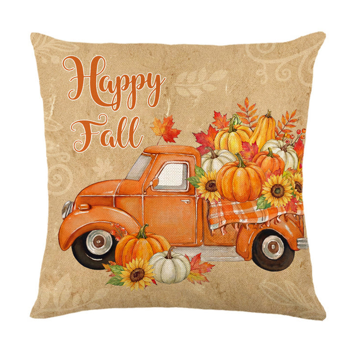 Decorative Autumn Pumpkin Throw Pillow Cover