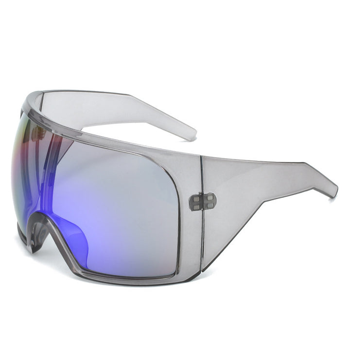 Oversized Shield Sunglasses with Enhanced UV Protection Stornfield