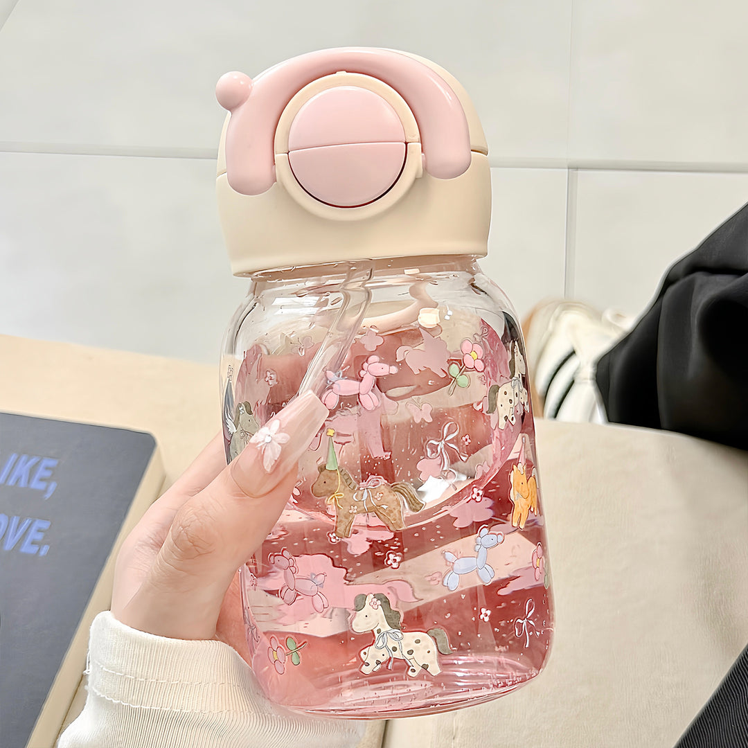 Women's funny drinking bottle with cute animal motif Stornfield