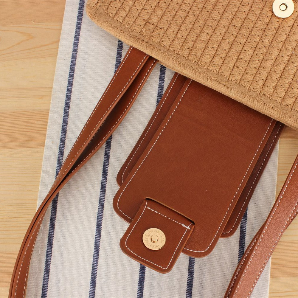 Braided Tote Bag with Elegant Leather Detail Stornfield