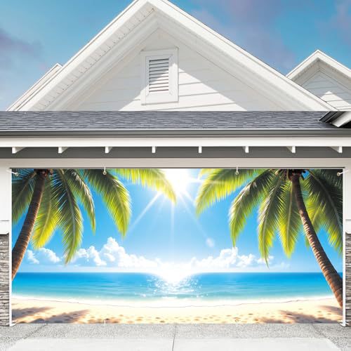 Large-format Halloween photo background made of weatherproof polyester with grommeted fastening edge and bright Haunted House motif