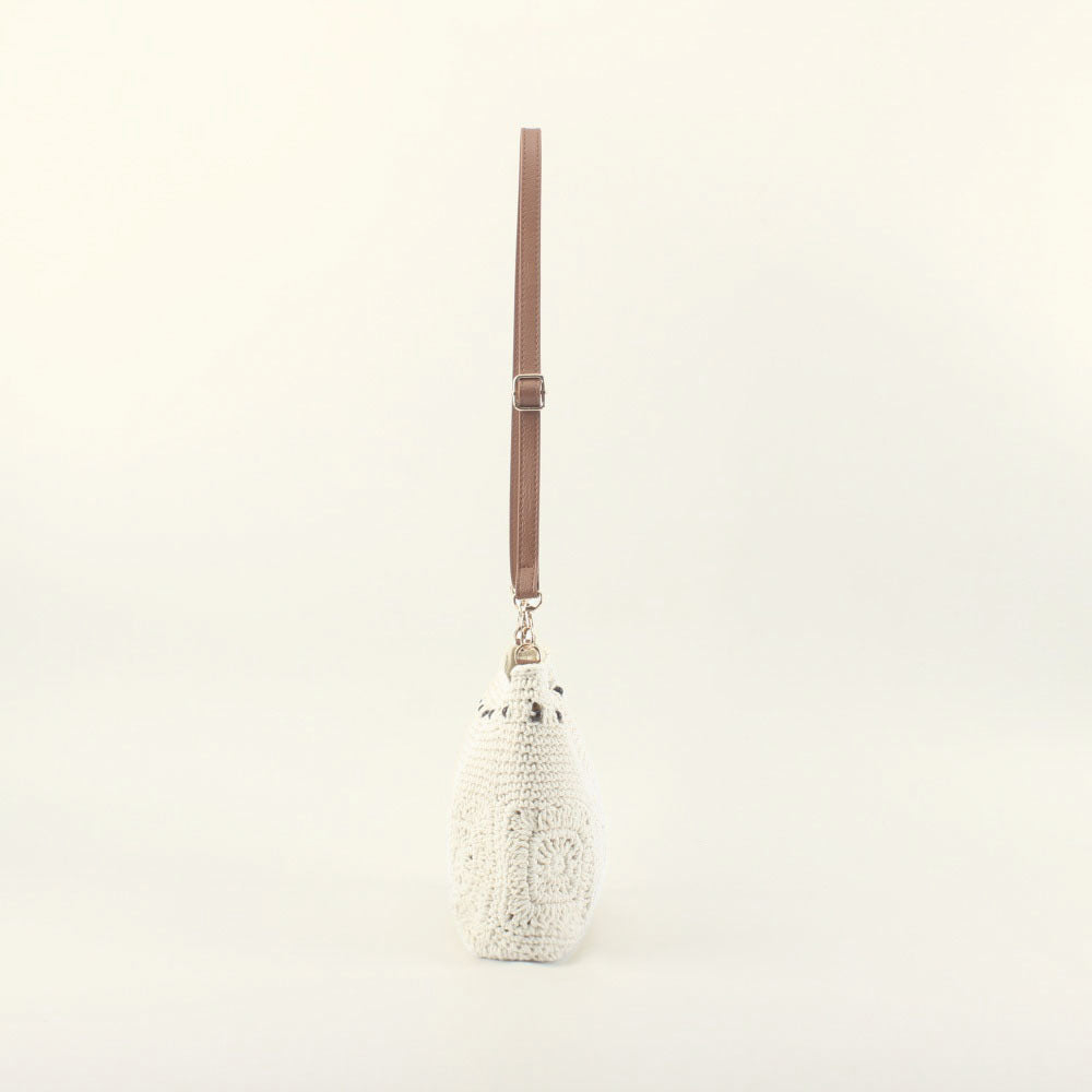 Crochet shoulder bag with stylish accents Stornfield