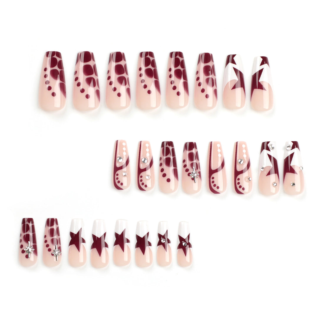 Decorative Press-On Nail Set Stornfield
