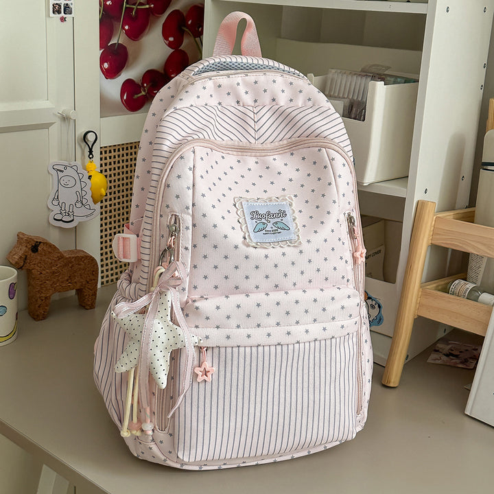 Whimsical Star-Embellished School Backpack Stornfield