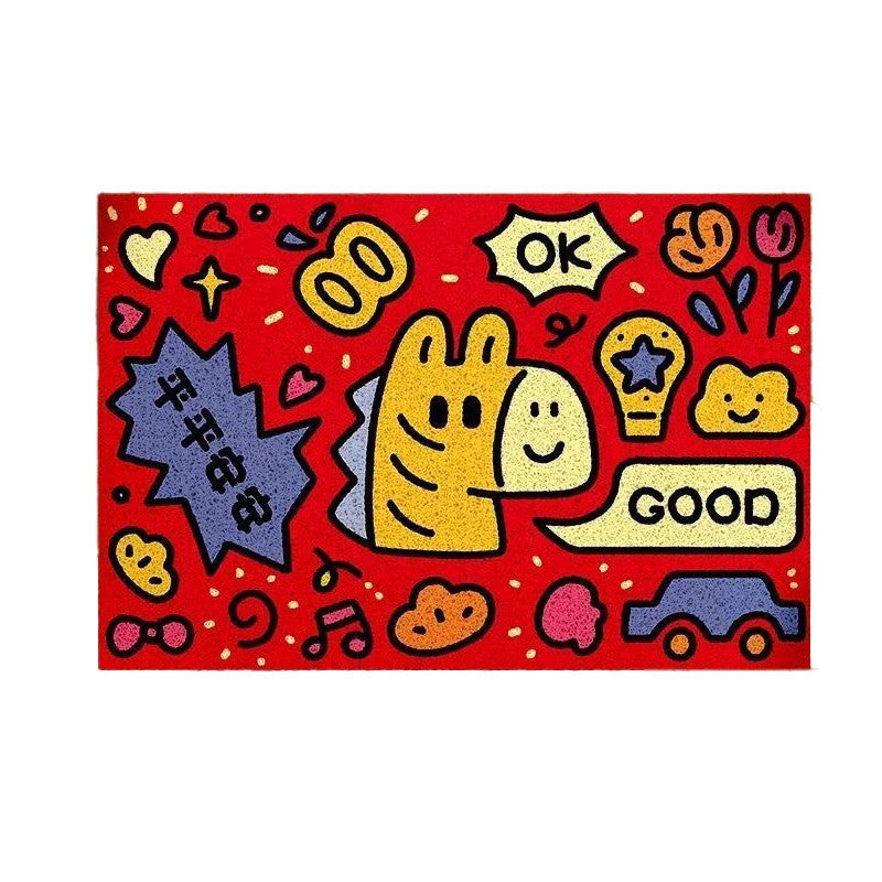 Playful Cartoon Welcome Mat