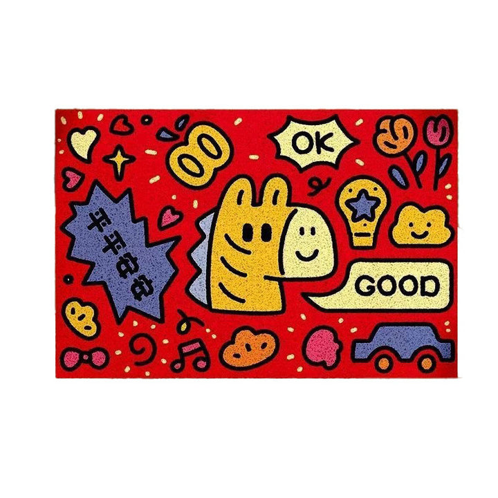 Playful Cartoon Welcome Mat