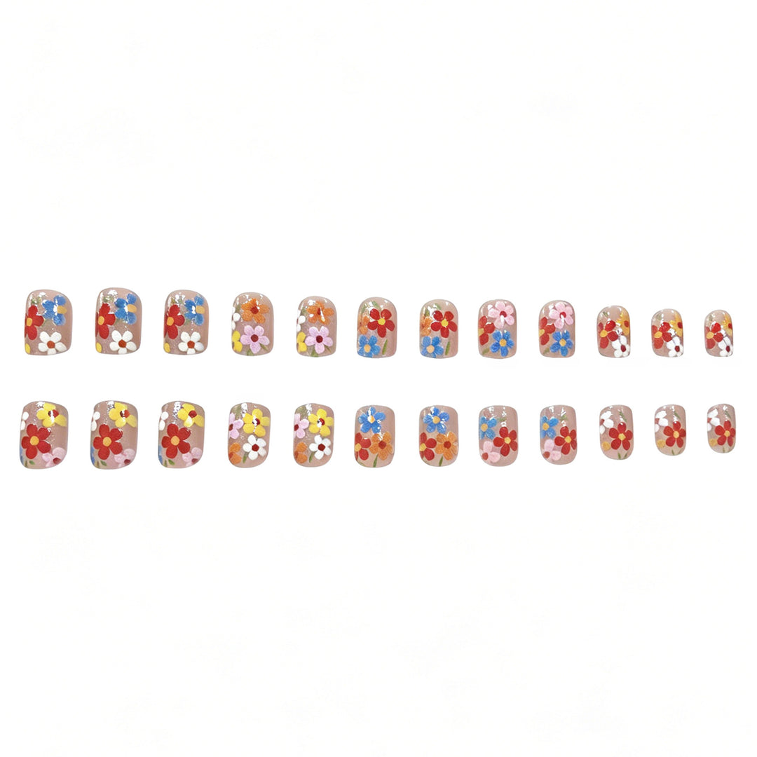 Floral-Inspired Acrylic Nail Art Stornfield