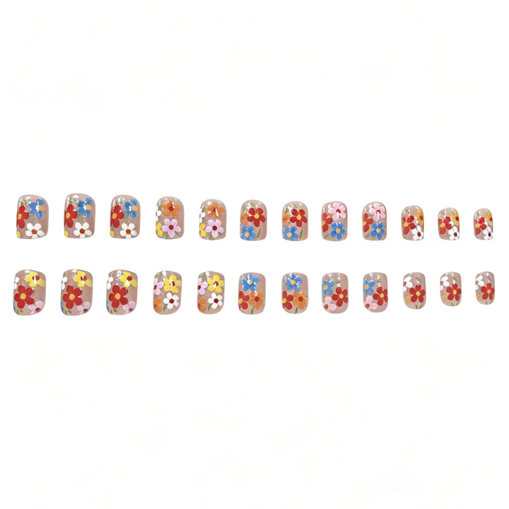 Floral-Inspired Acrylic Nail Art Stornfield