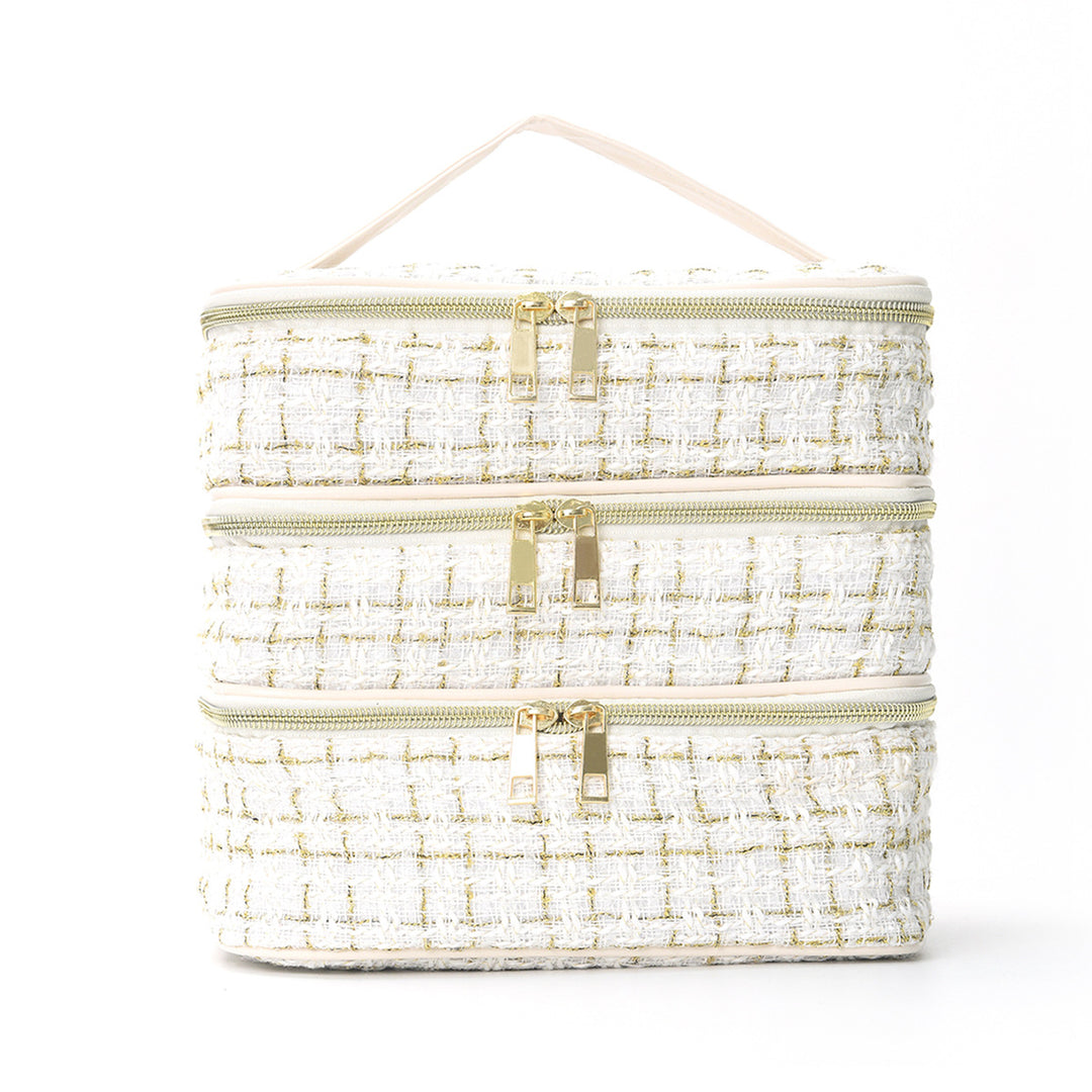 Cosmetic organizer bag with multiple compartments Stornfield