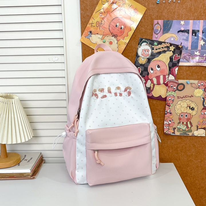 Cute Polka Dot Patterned Backpack Stornfield